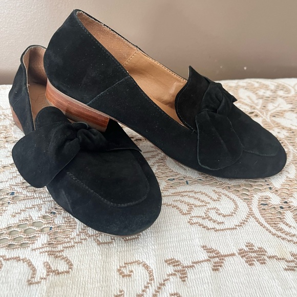 Franco Sarto Arthur Elegant Black Suede Loafers Size 7 - Picture 4 of 12